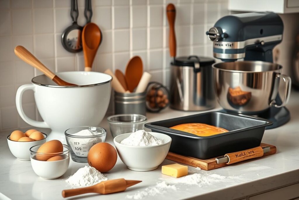 Madeira cake baking equipment